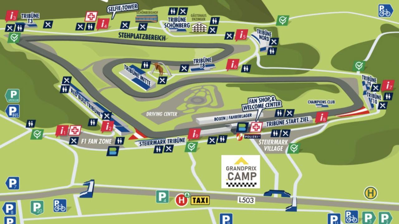 Grandprixcamp, Closest To The Red Bull Ring, Up To 4 Guests In A Tent Spielberg Bei Knittelfeld المظهر الخارجي الصورة